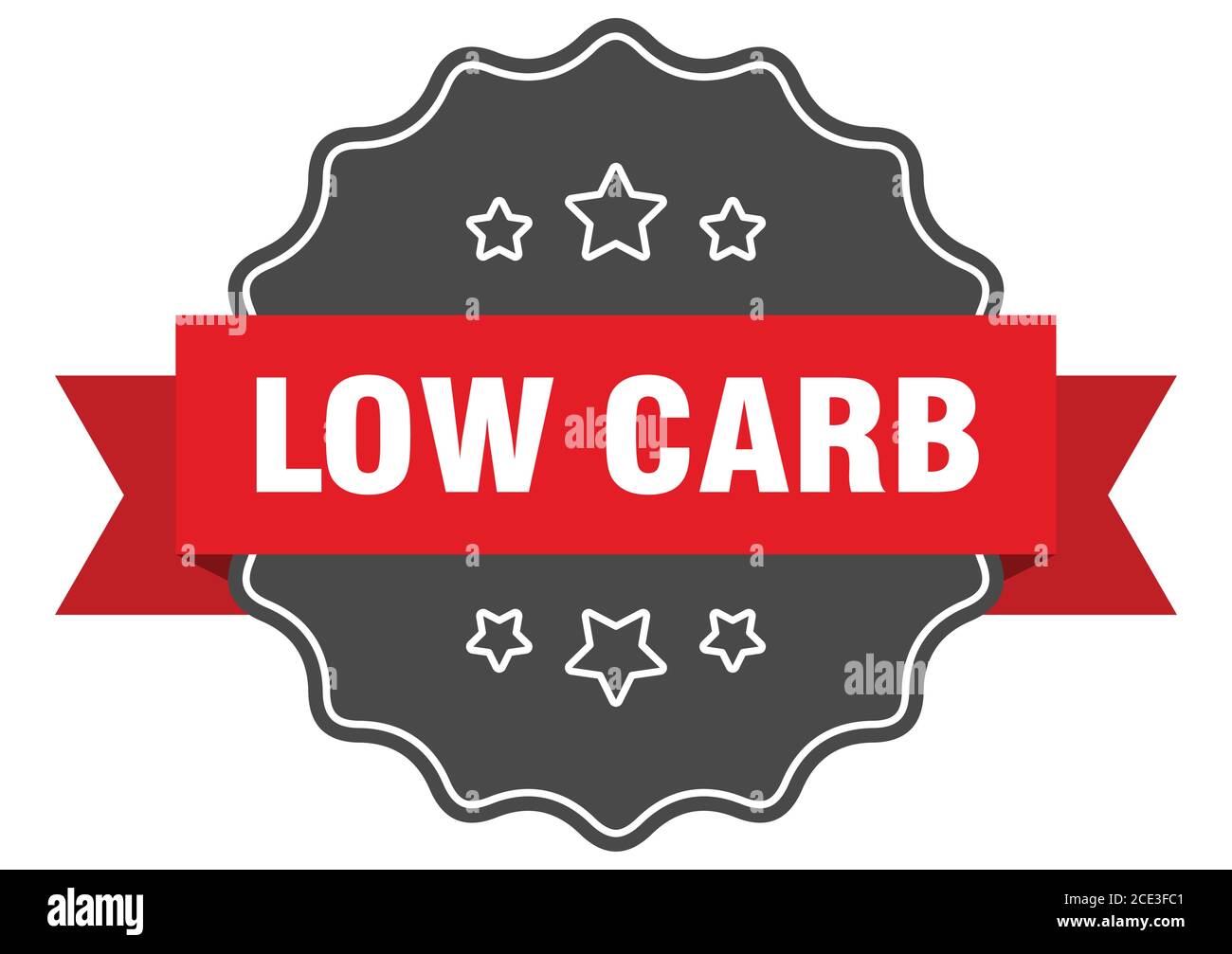 low carb label. low carb isolated seal. Retro sticker sign Stock Vector ...