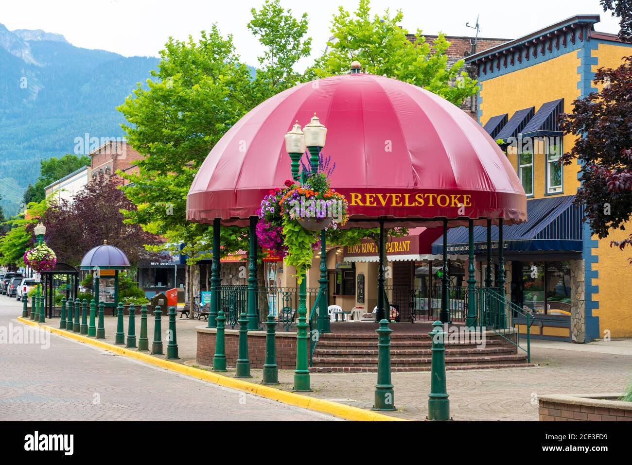 Downtown Street In Revelstoke, British Columbia, Canada Stock Photo - Alamy