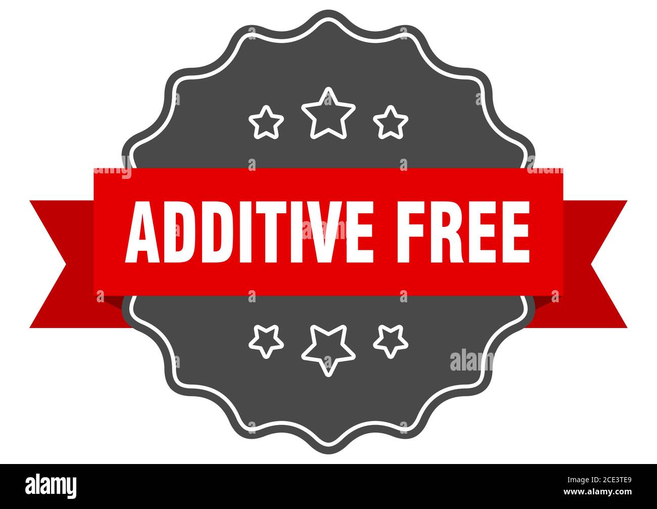 additive free label. additive free isolated seal. Retro sticker sign ...