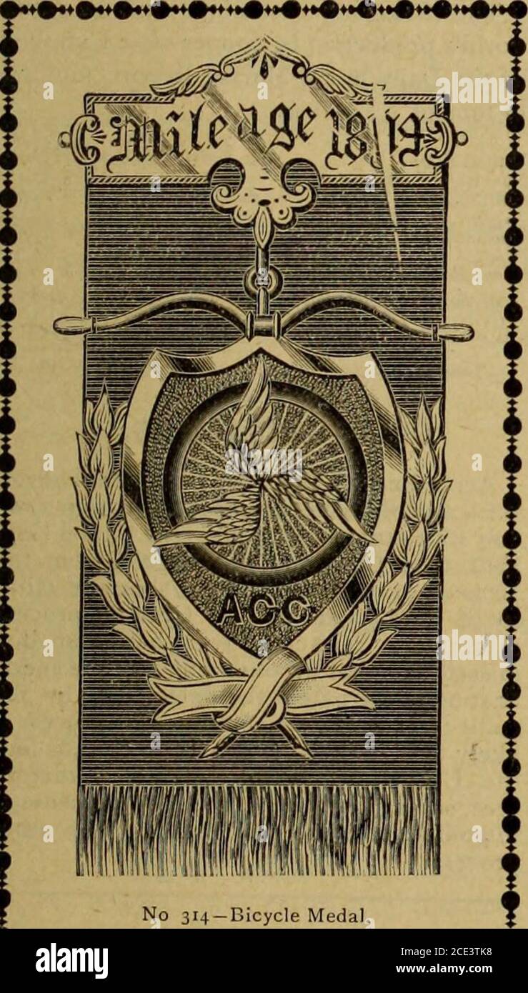 . Hardware merchandising 1895 . No 314 —Bicycle Medal. We issue a