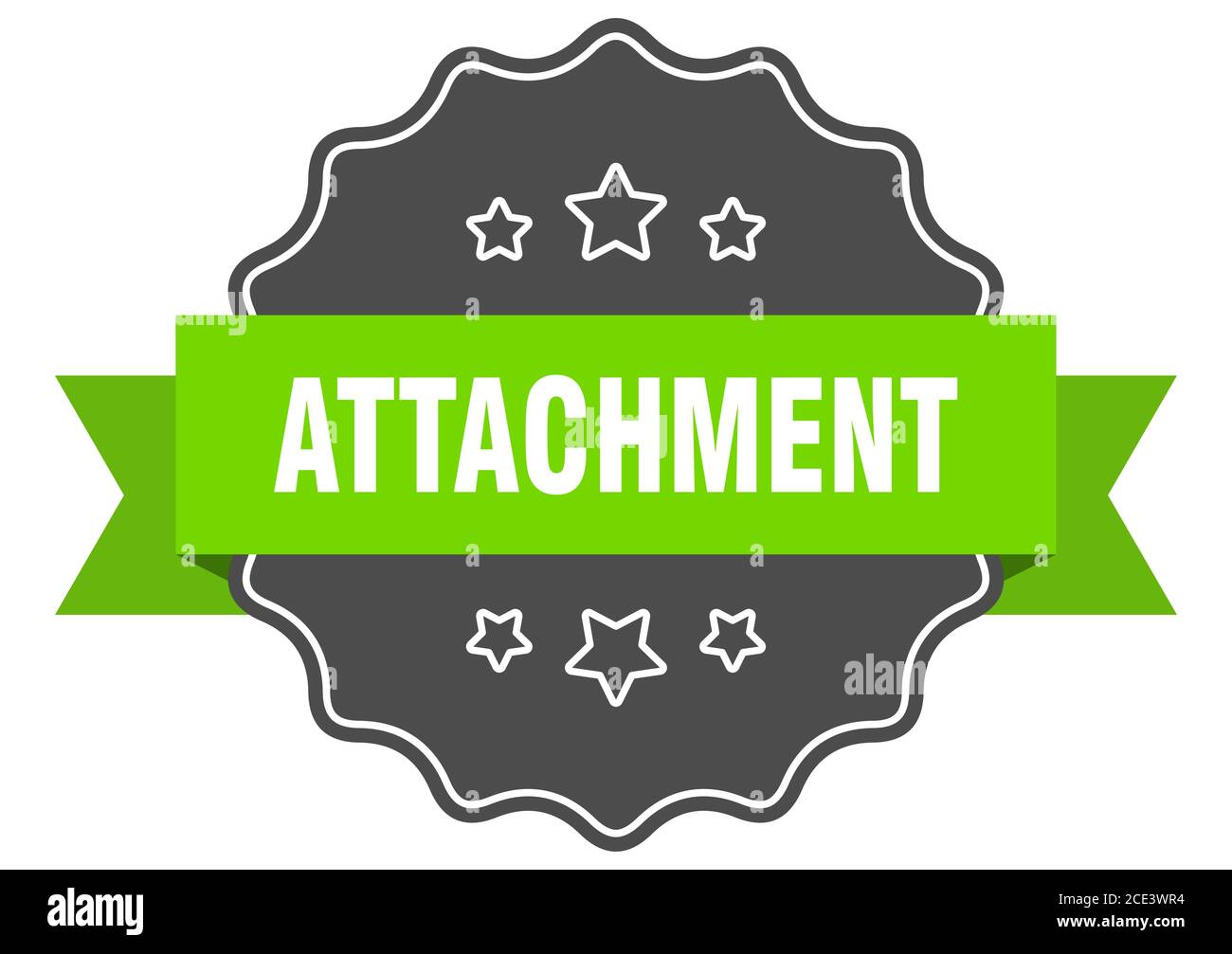 attachment label. attachment isolated seal. Retro sticker sign Stock ...