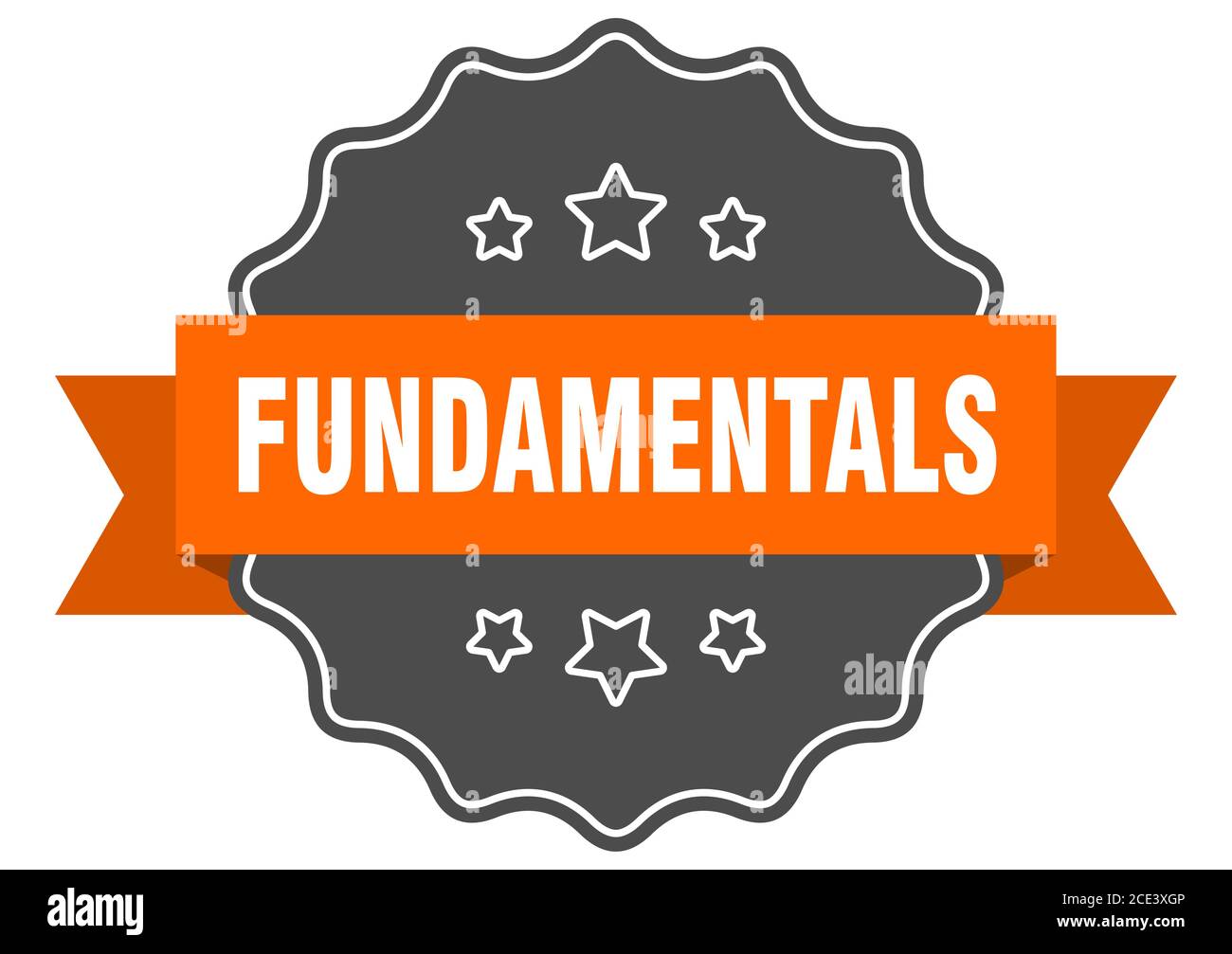fundamentals label. fundamentals isolated seal. Retro sticker sign ...