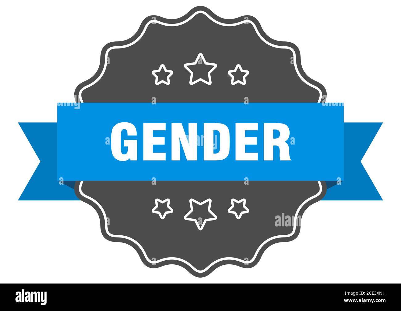 gender label. gender isolated seal. Retro sticker sign Stock Vector ...
