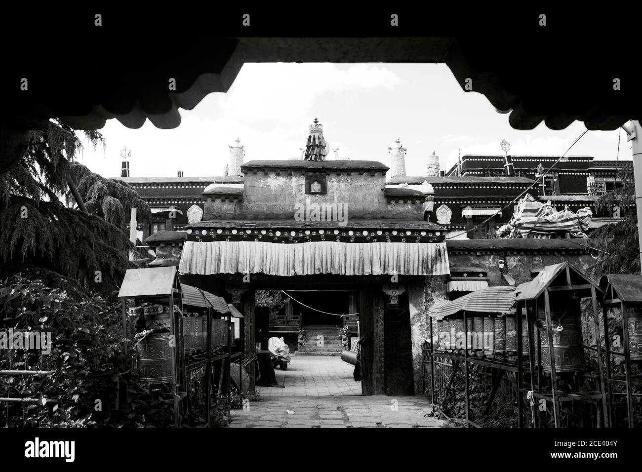 Tsome Ling monastery, Lhasa, Tibet Stock Photo
