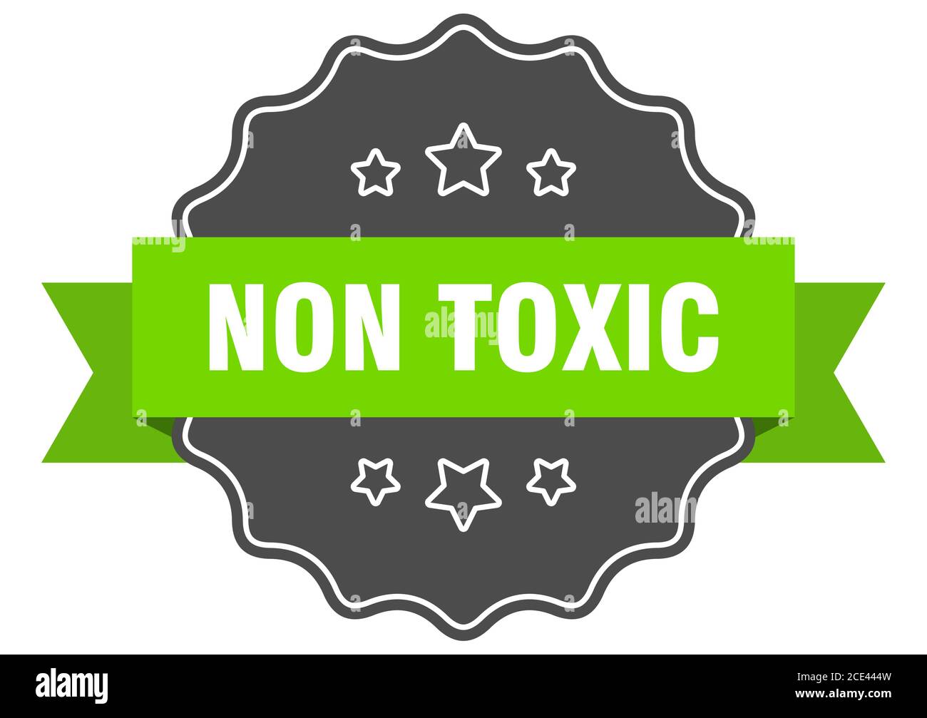 Non toxic label or sticker Royalty Free Vector Image