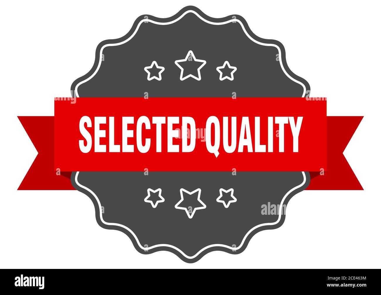 Selected Sticker selected quality label. selected quality isolated seal. Retro sticker ...