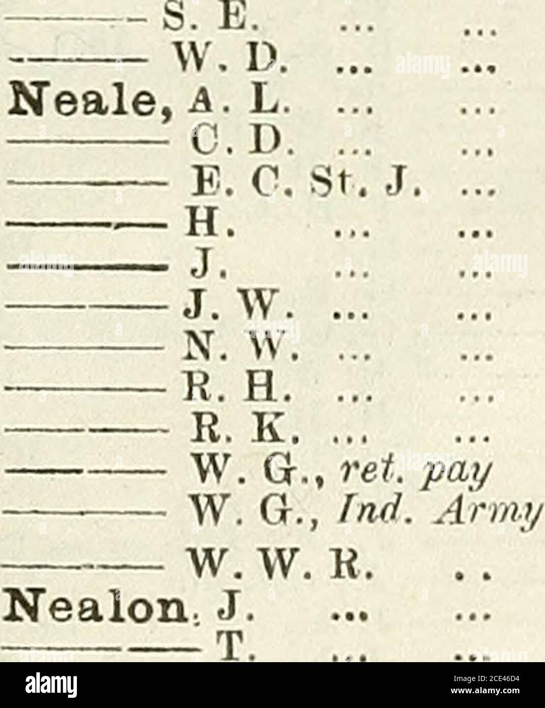 Army List Nash Hx 2368 L T M 9 I O P 84 7 Ec N H 17 Jl T A H r L 2 01 W P 07 Nash Wortham B C D 755anasmith V G I8ij8a 184u K