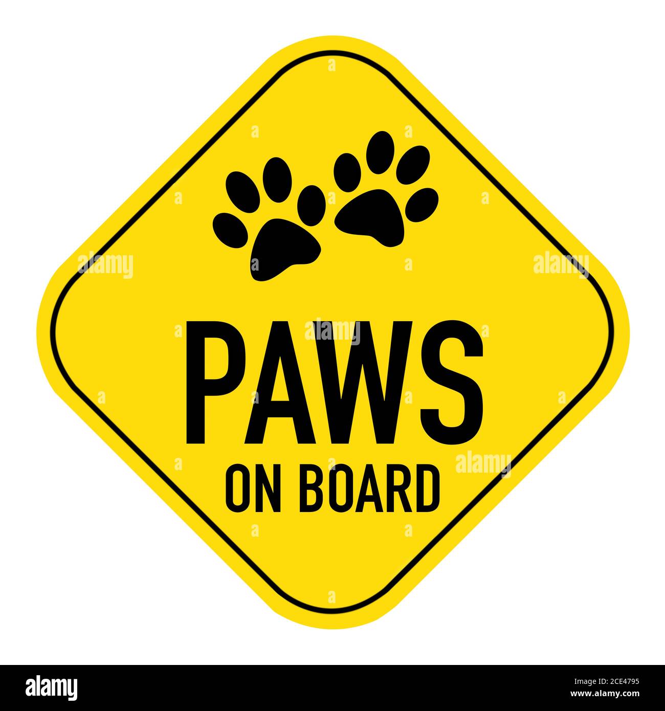 paws on board sign Stock Photo Alamy