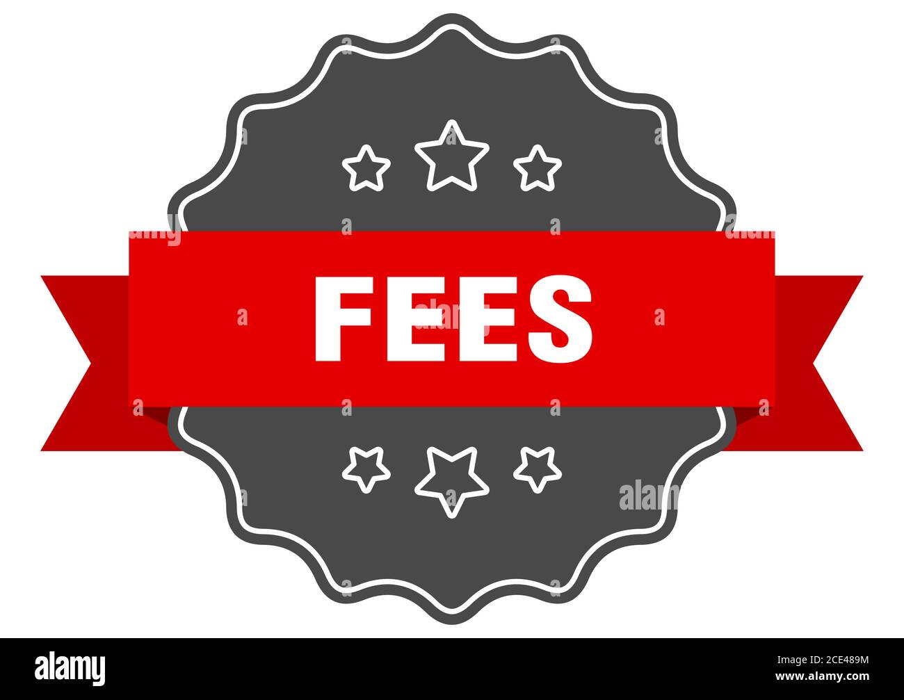 fees label. fees isolated seal. Retro sticker sign Stock Vector Image