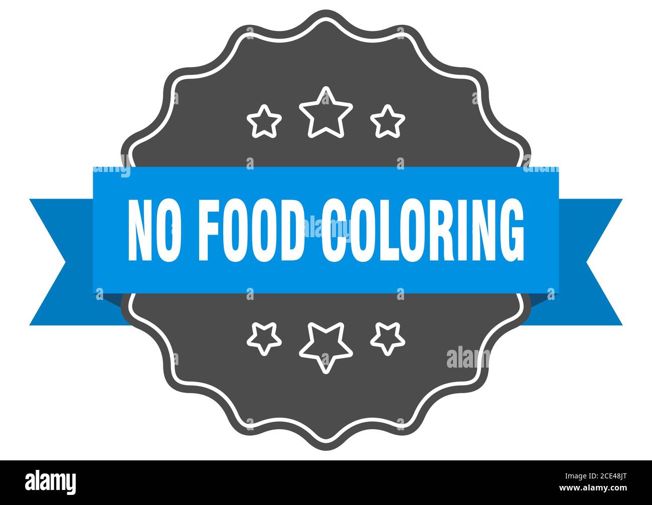 no food coloring label. no food coloring isolated seal. Retro sticker
