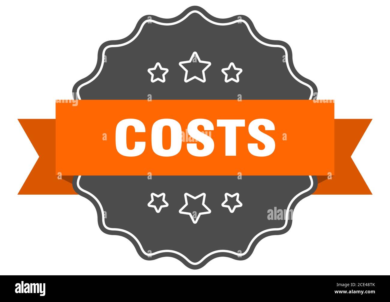 costs label. costs isolated seal. Retro sticker sign Stock Vector Image & Art Alamy