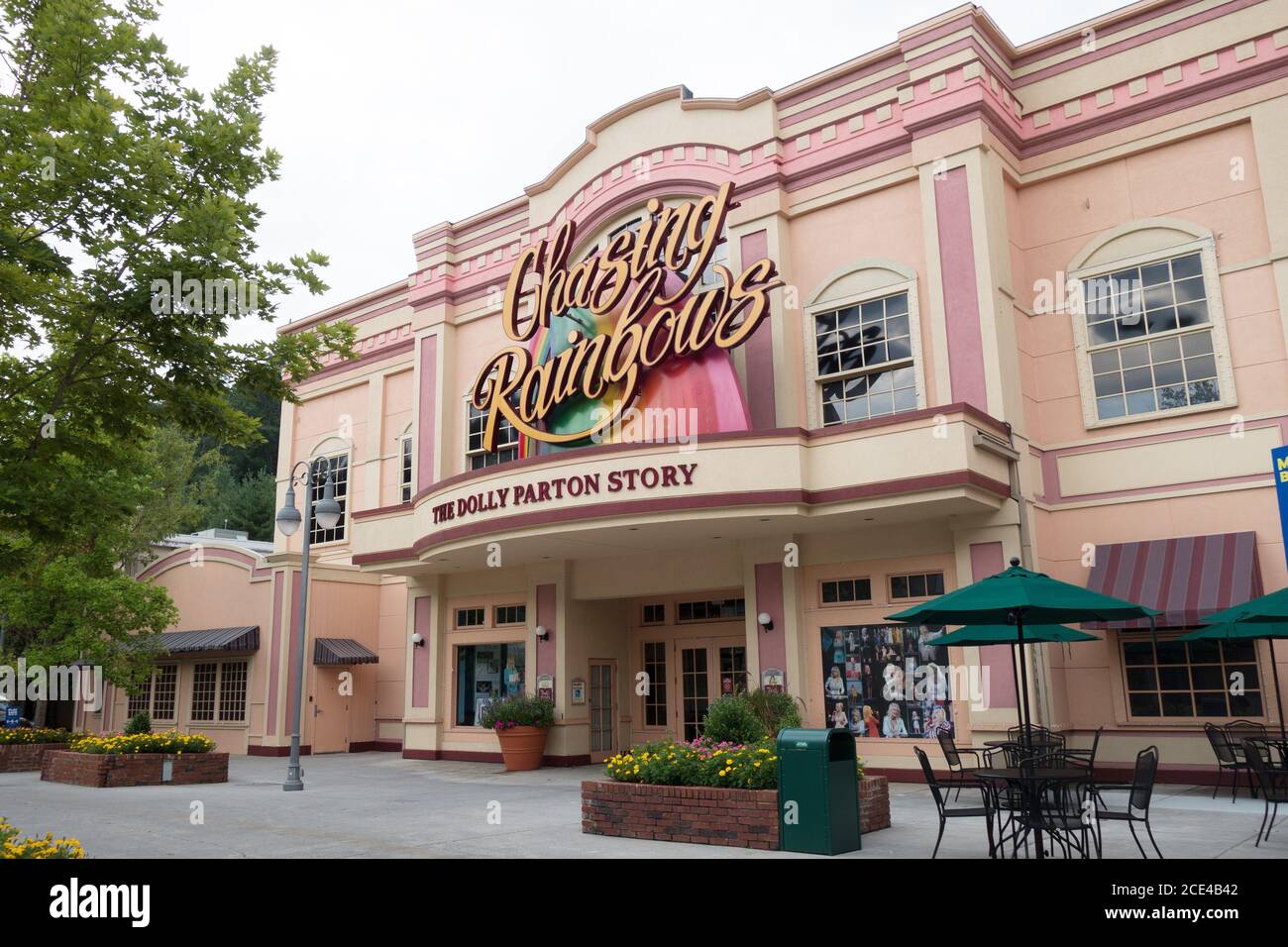 Chasing Rainbows theatre, one of the venues at Dollywood that is closed