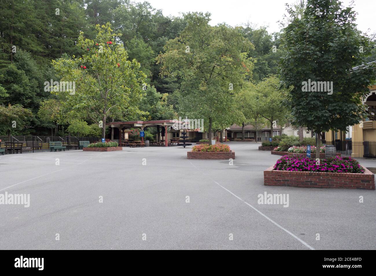 Dollywood amusement park in Tennessee, open to very limited capacity