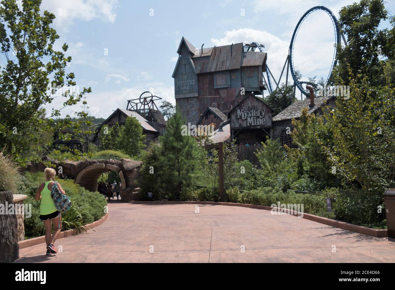 Dollywood amusement park in Tennessee, open to very limited capacity
