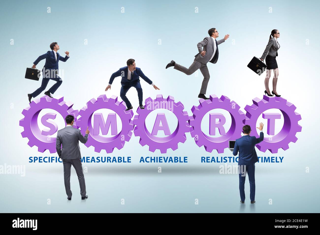 Concept of SMART objectives in the performance management Stock Photo ...