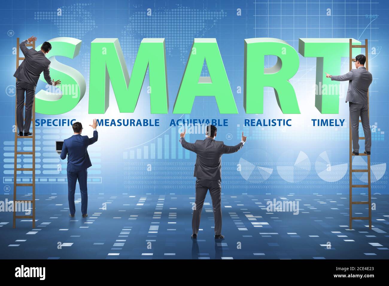 Concept of SMART objectives in the performance management Stock Photo ...