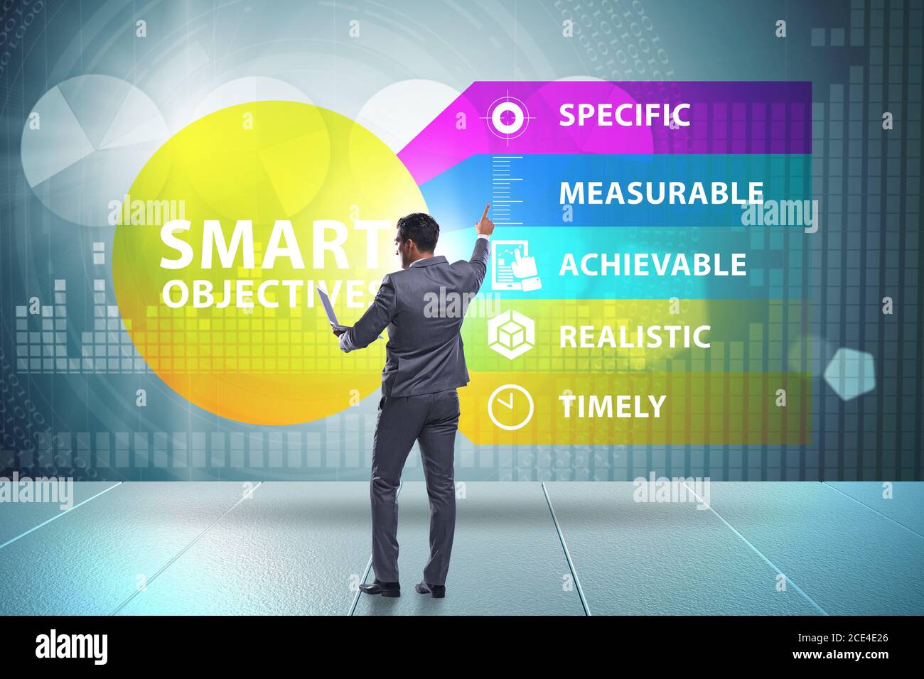 Concept of SMART objectives in the performance management Stock Photo ...