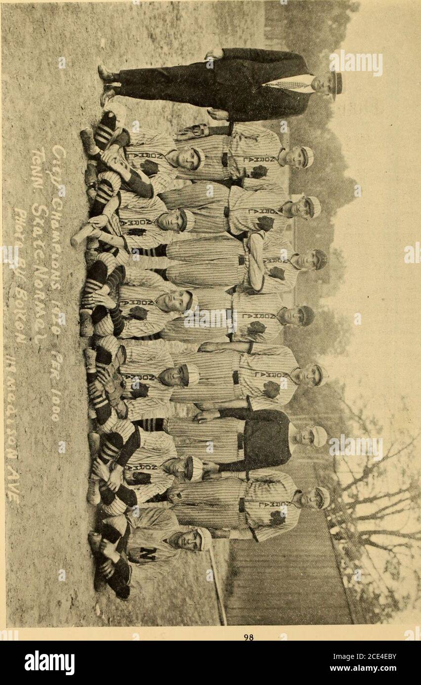 . Desoto (1921) . 97. (Uliampifln laspball Spam 1920 According to our promise in 1920 Annual we are taking this opportunityto tell you of that all-victorious team which was so correctly anticipated lastseason. Never in the history of any school has there been a better record.TTie facts are that they had a clean slate in the city scholastic league, defeat-ing the old rival C. H. S. by a 26 to 2 score. The Tennessee Doctors, M. U. S.and C. B. C. all fell with equal humiliation. The Tigers broke even on out ofthe city games, meeting their old rivals Union University and Jonesboro Ag-gies. I can s Stock Photo