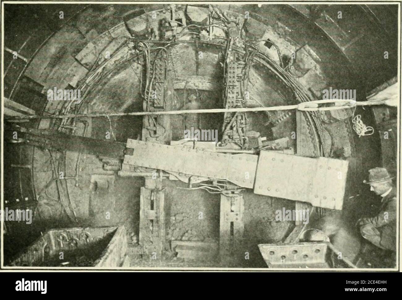 . Shield and compressed air tunneling . Ifi^. Fig 57.—Rear view of