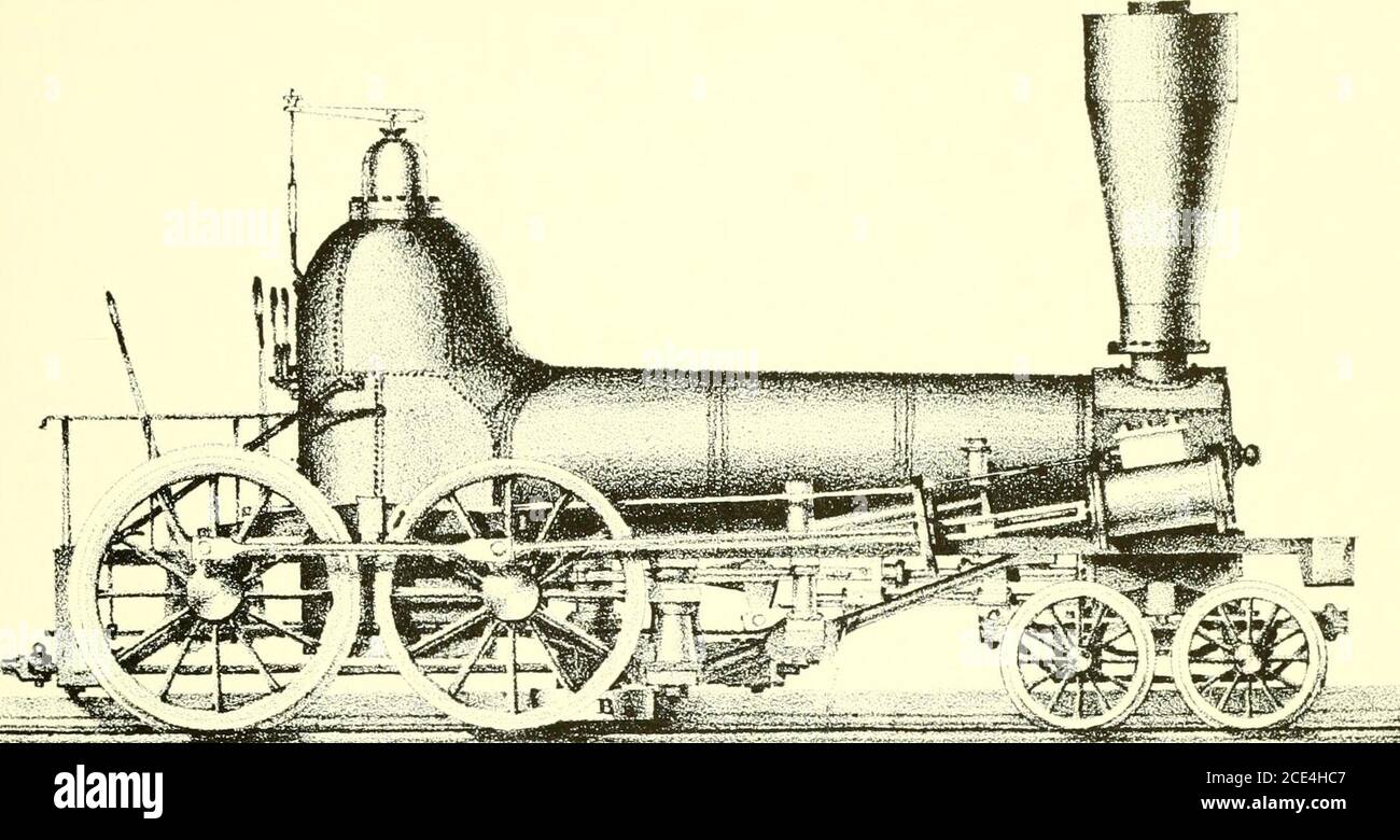 . Bulletin - United States National Museum . or, even better, figure 37. The working drawings of these engineswere retained by Sellers until 1893, when they were lent to theBaltimore and Ohio Railroad for its exhibition at the ColumbianExposition. In recent years I have made several attempts to tracethese documents, but without success. By the spring of 1851 substantial progress had been made on thefirst locomotive. The erecting was done in several rude shedshastily built on a vacant lot near Sellers little machine shop. Inlate March or early April the first set of driving wheels arrivedfrom E Stock Photo