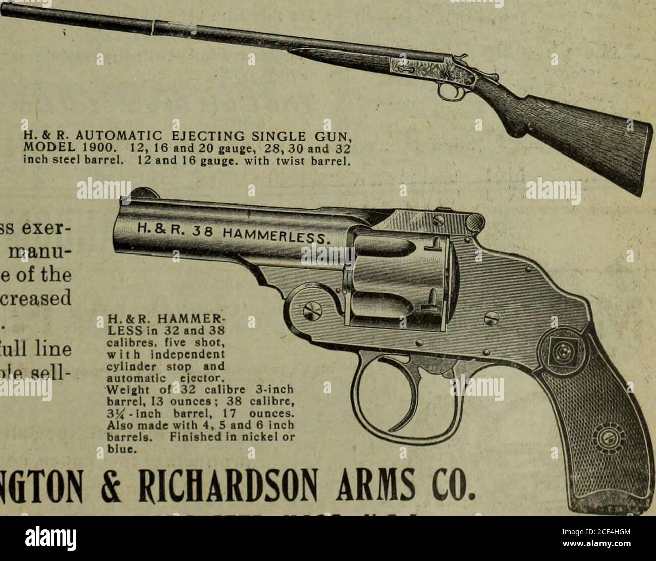 Hardware merchandising (January-March 1908) . w . barre Alsbar blu  HARRINGTON & RICHARDSON ARMS CO. 415 PARK AVE., WORCESTER, MASS., U S.A. 23  HARDWARE AND METAL Shear making up-to-date is found