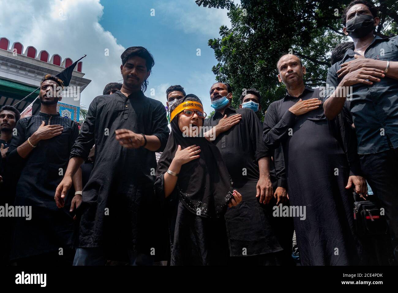Shia Muslims in Bangladesh perform a ritual During COVID19 Pendamic