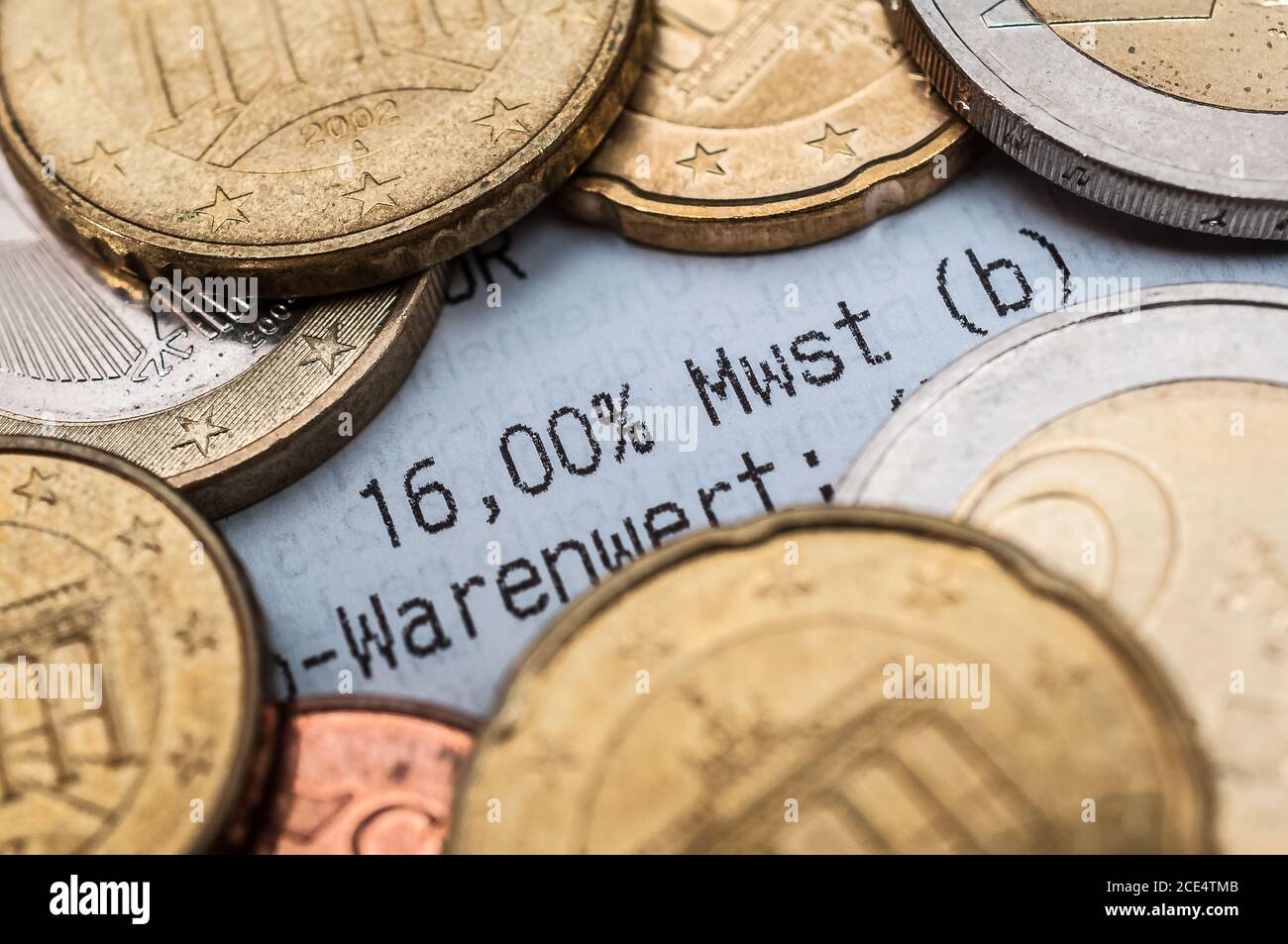 value-added tax 16% Germany Stock Photo