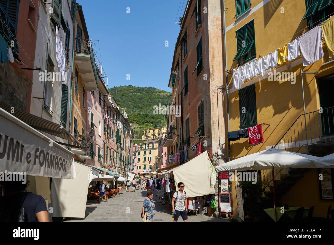 Vernazza Street in Cinque Terre Stock Photo - Alamy