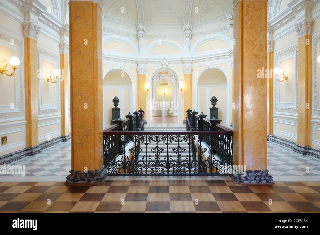 Excursion to the Gatchina Palace Stock Photo