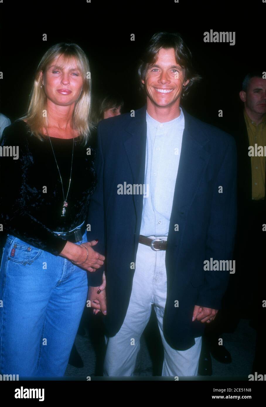 Westwood, California, USA 19th March 1996 Actor Christopher Atkins and wife Lyn Barron attend United Artists' 'It's My Party' Premiere on March 19, 1996 at Avco Cinema Center in Westwood, California, USA. Photo by Barry King/Alamy Stock Photo Stock Photo