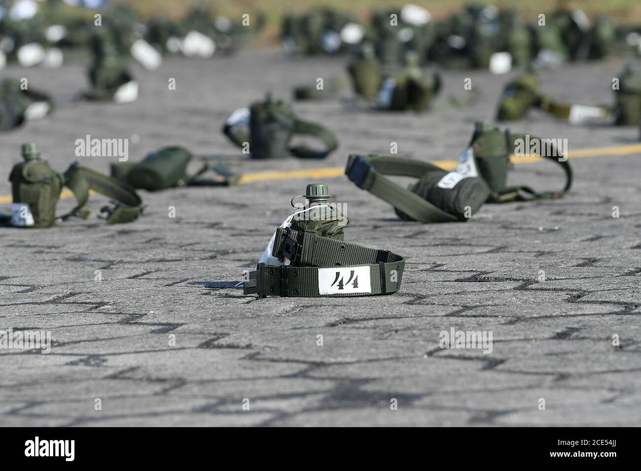 Rio de Janeiro, July 25, 2020. Canteen of Brazilian Air Force soldiers on the ground at Campo dos Afonsos Air Base. Stock Photo