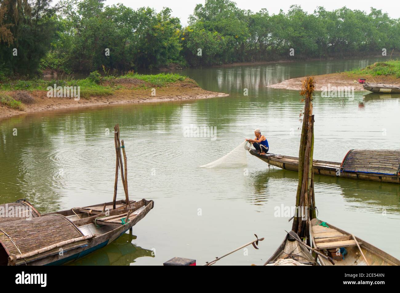 Fishing village, Quang Binh province, central region, Vietnam Stock Photo
