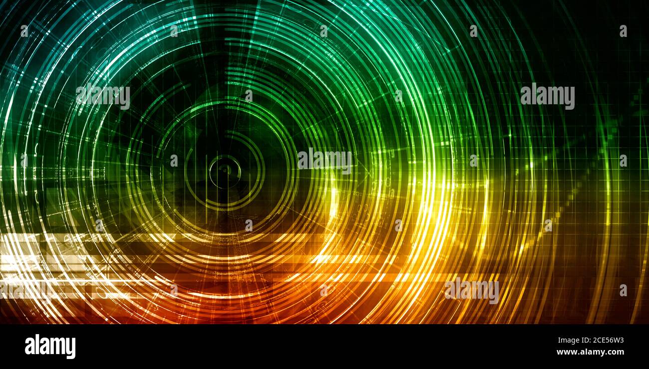 Data Visualization with Multiple Info Stream Art Stock Photo - Alamy