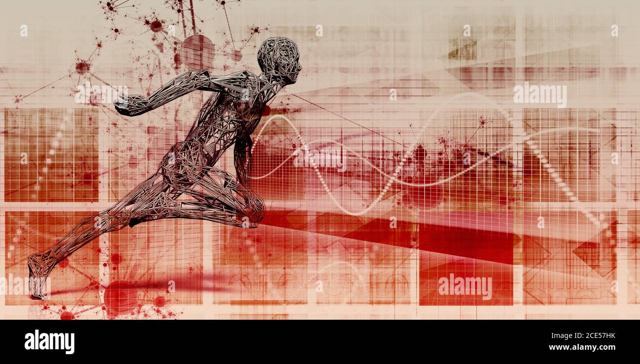 Sports Technology Abstract Concept Background as Art Stock Photo Alamy