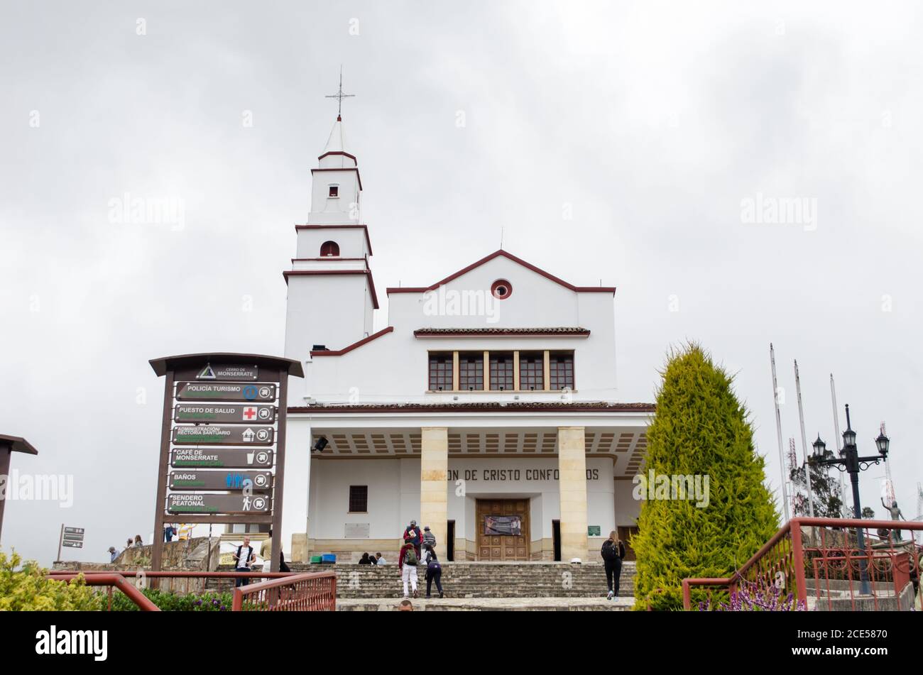 Facade of Nuestra Señora de Monserrate Stock Photo