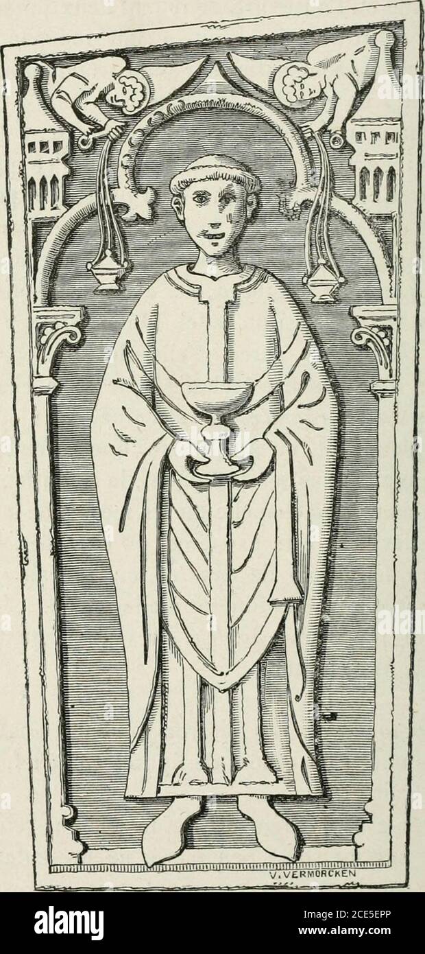 Eléments d'archéologie chrétienne . nérées ou chantées. Cest pourcette  raison que le nom de cîiantry, en français chantrerie,a été donné à la  chapelle funéraire elle-même. On trouve plusieurs chantrys très remarquables