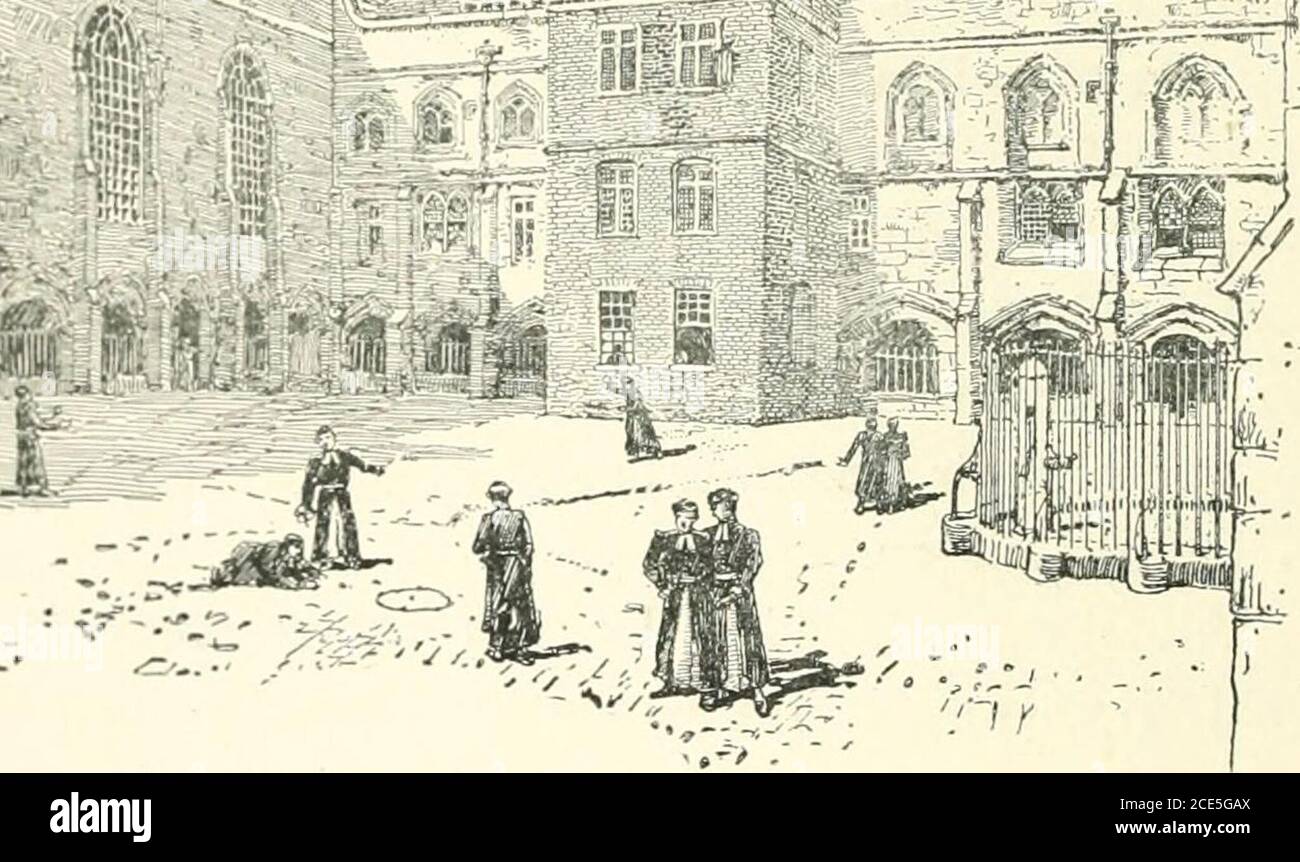 London . ite:# f - tisiri yiiii!. I HRISTS HOSPITAL, FROM THE CLOISTERS  ground; the soil, though not accounted so sacred as thatwithin the church  itself, was considered greatly superior tothat