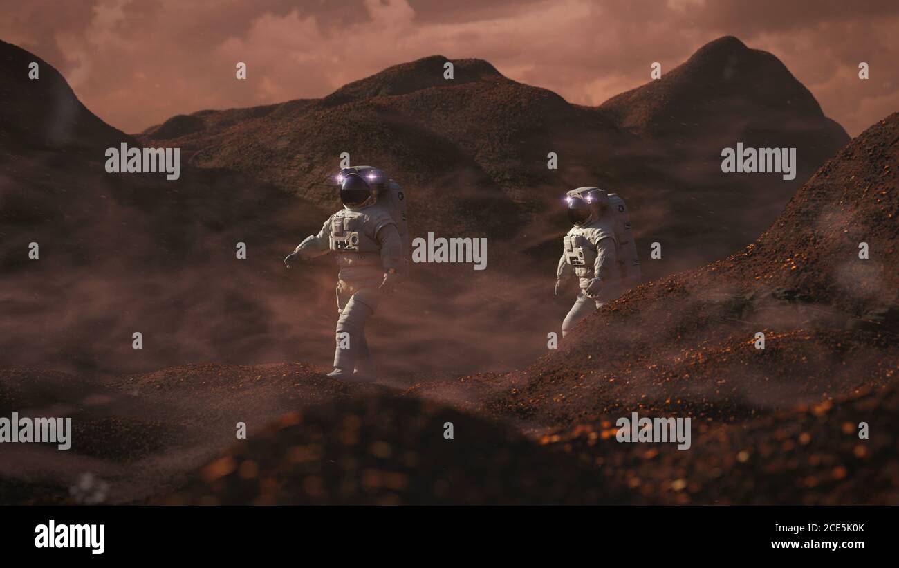 Mars astronaut storm hi-res stock photography and images - Alamy
