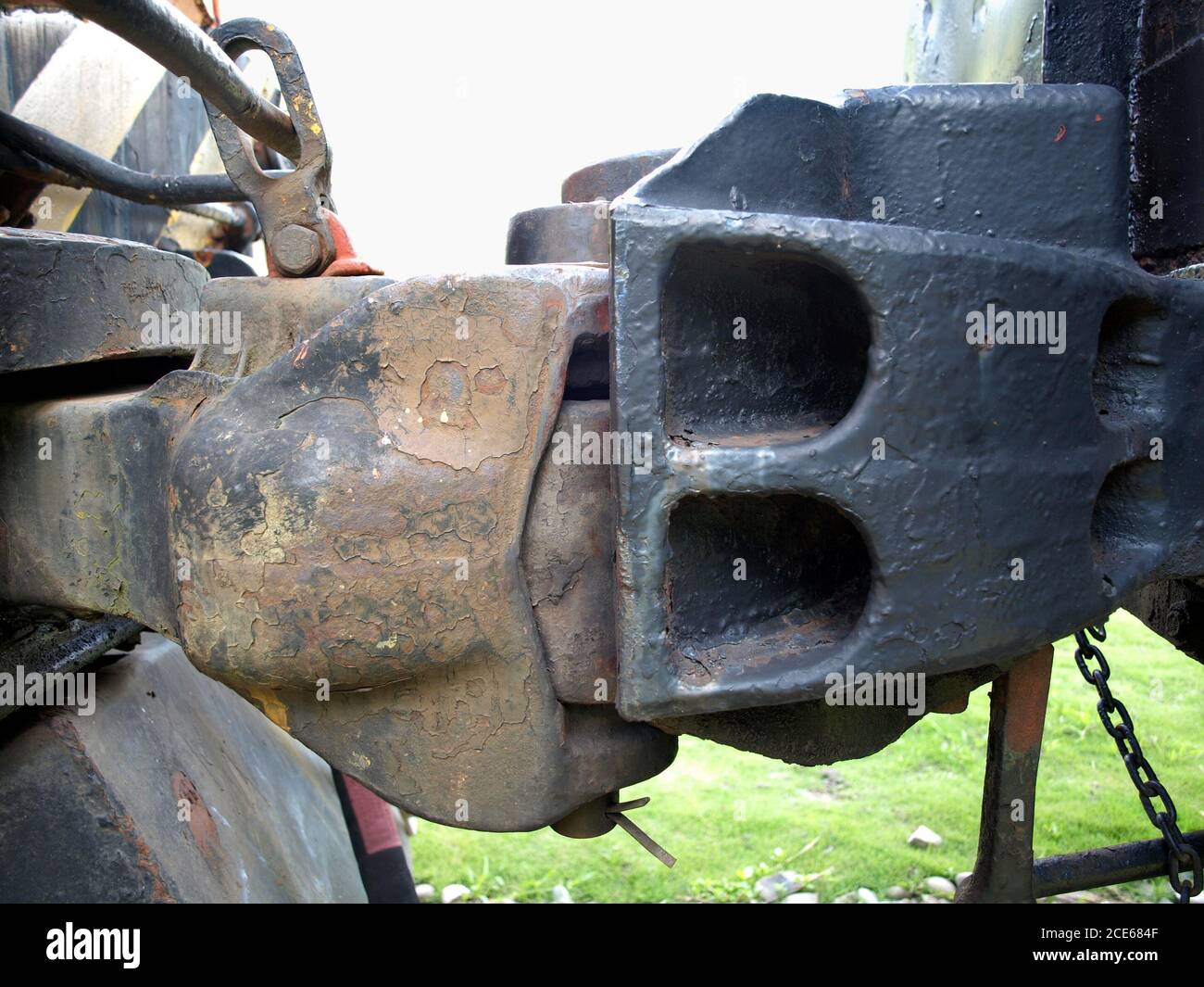 Old Railway Coupling Device Stock Photo