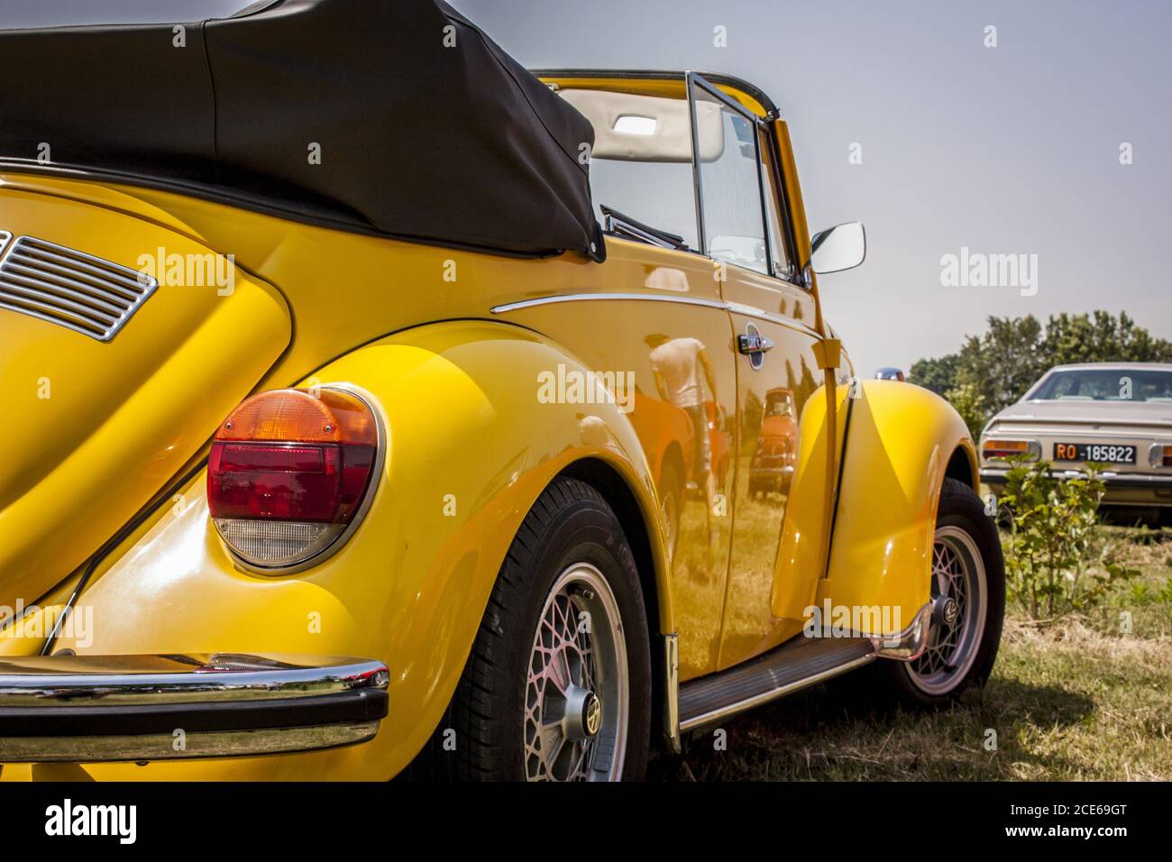 Yellow Volkswagen Beetle 2 Stock Photo Alamy