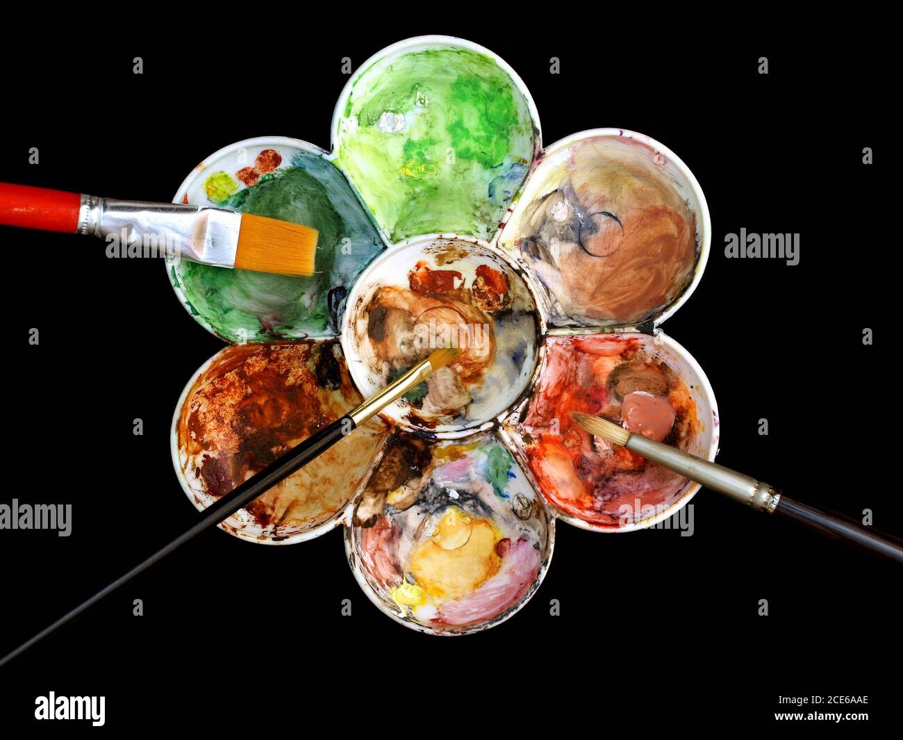 Painters Color Palette High Resolution Stock Photography and Images - Alamy