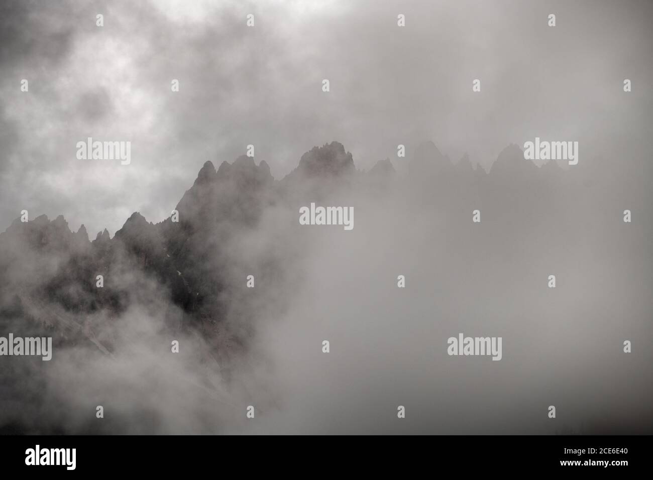 Fog shrouded mountains pine hi-res stock photography and images - Alamy