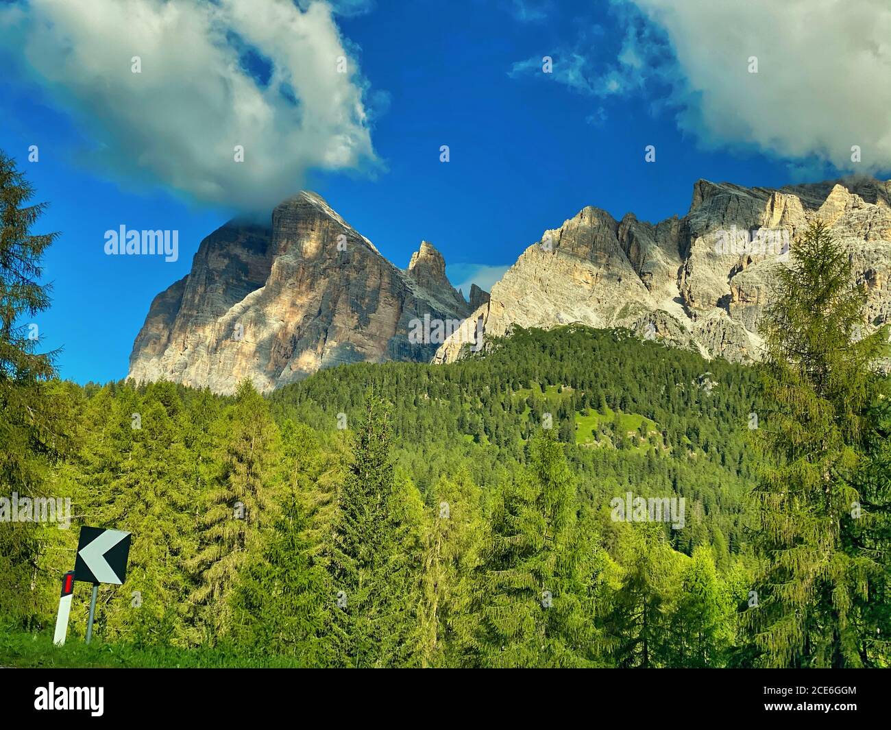 Beautiful italian alps dolomite landscape in summer season Stock Photo ...