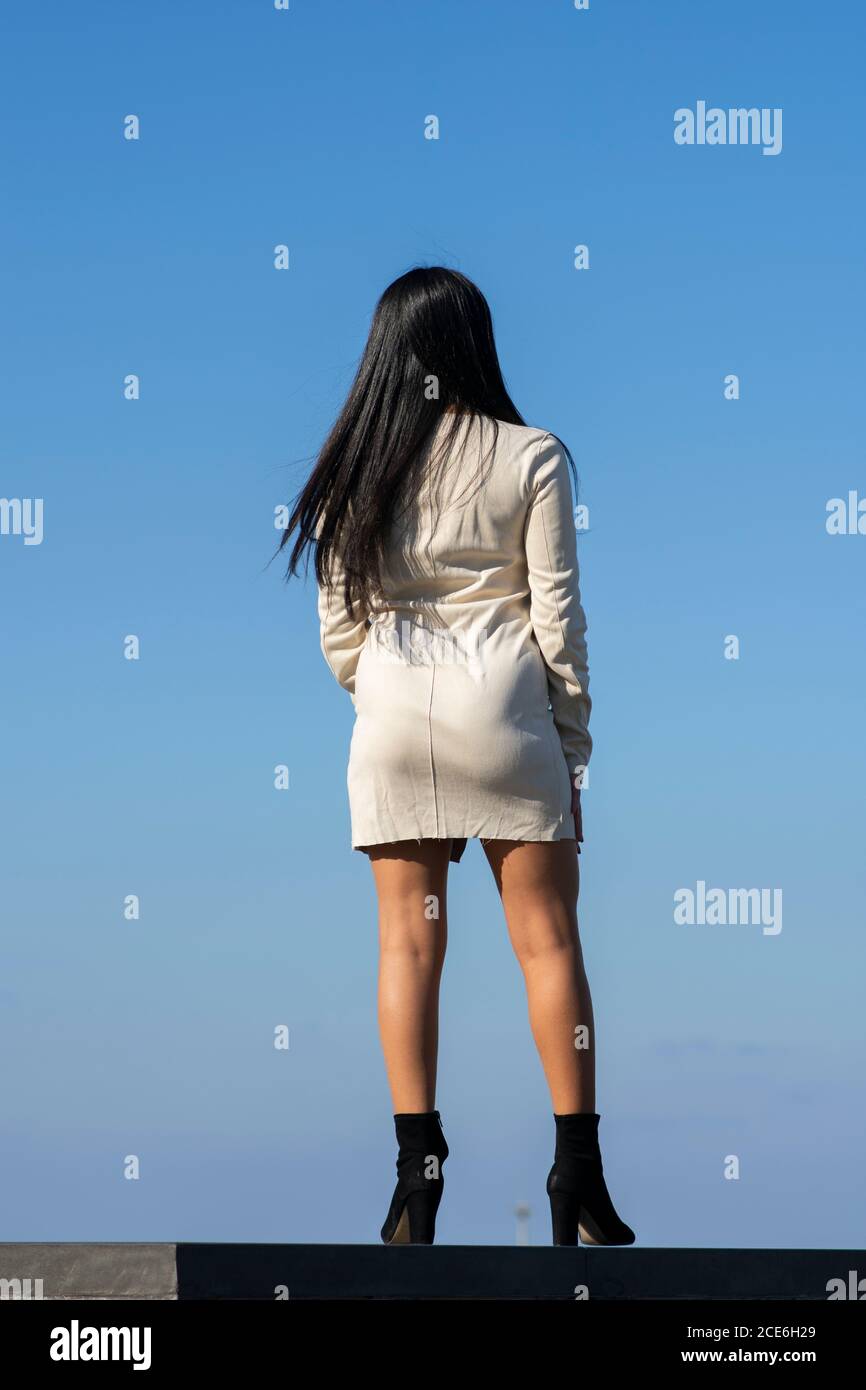 Woman wearing high heels rear view hi-res stock photography and images ...