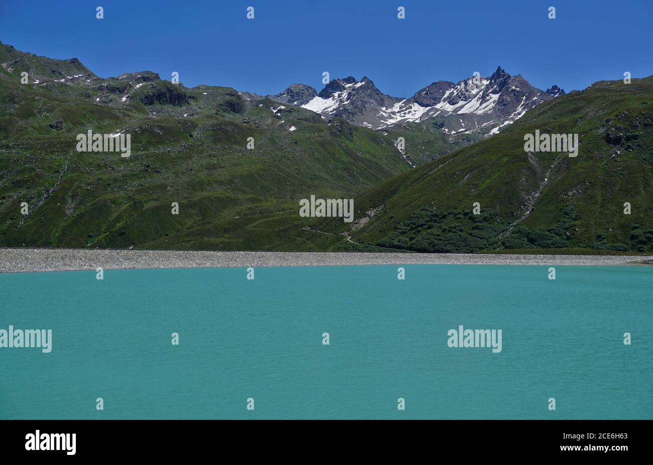 Silvretta reservoir, Austria, europe Stock Photo