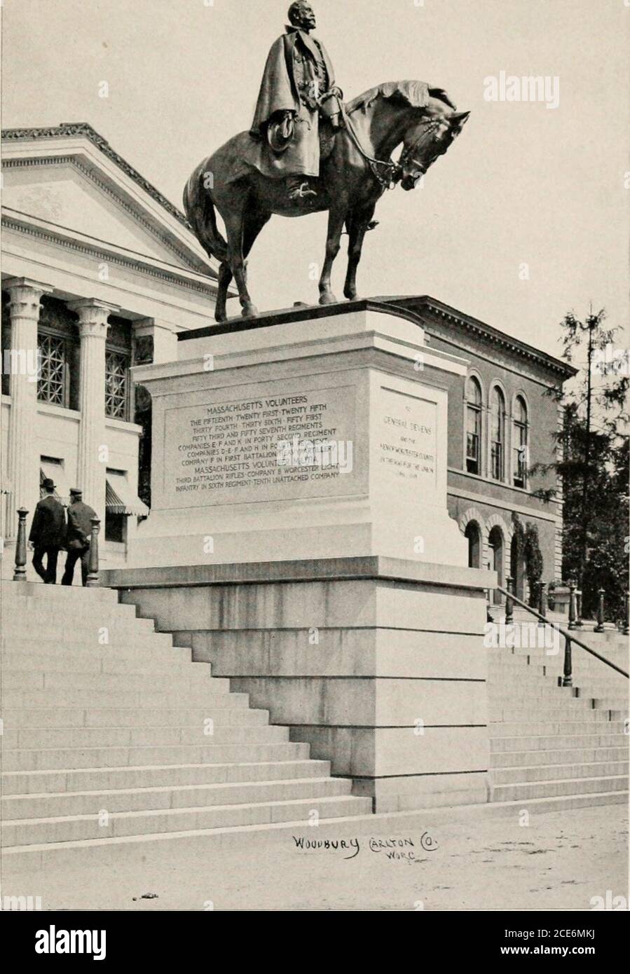 . Dedication of the equestrian statue of Major-General Charles Devens and of the monument to the soldiers of Worcester County in the war for the union, July 4th, 1906 . ed. In July, 1862, his division was assigned to theSixth Corps under Gen. Franklin and later under Gen.John Newton. In the movement against Fredericksburg, in De-cember, Devens command was in the advance and alsocovered the retreat. The commanding officer, in mak-ing his report, said, My obligations are due especiallyto Brigadier-General Charles Devens, who commandedthe advance and rear guard in crossing and re-crossingof the r Stock Photo