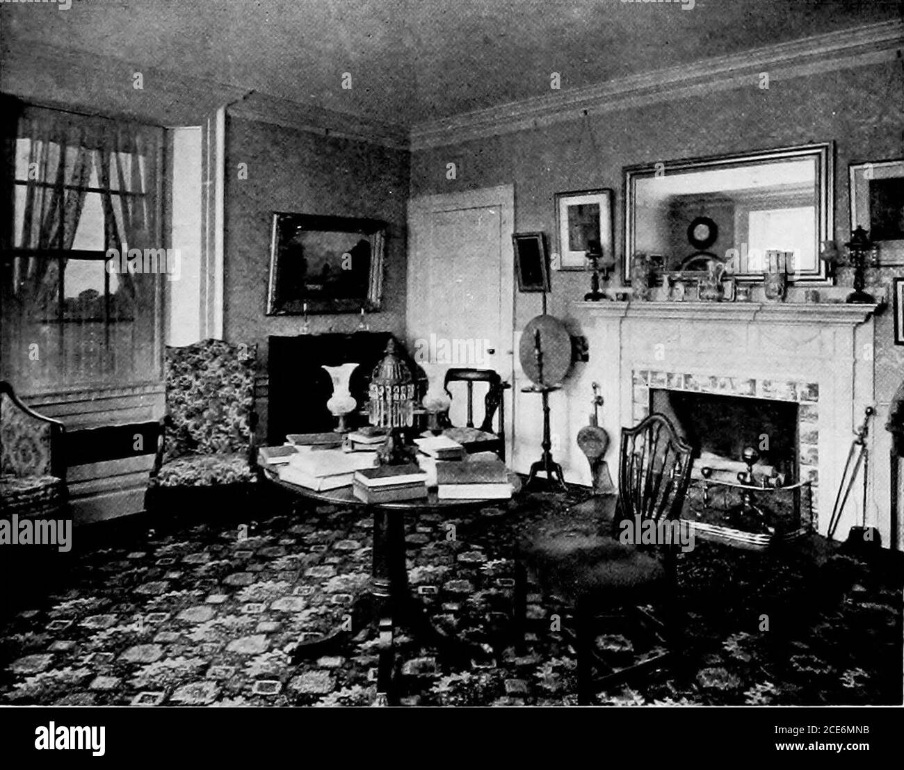 . Historic homes of New England . Plate LXXVI. ?Living Room, Kittredge