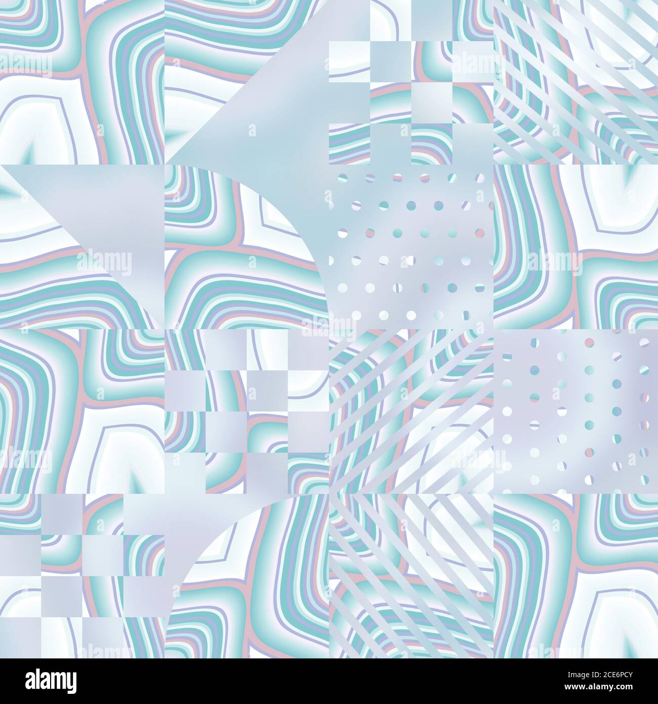 Hip random geo pattern on blurry background Stock Photo - Alamy