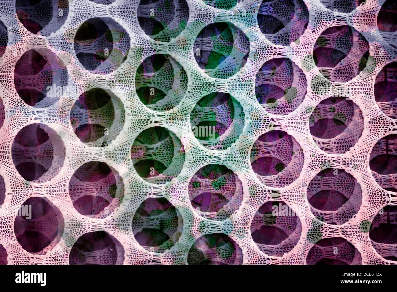 Background image with grid texture in bright colors Stock Photo