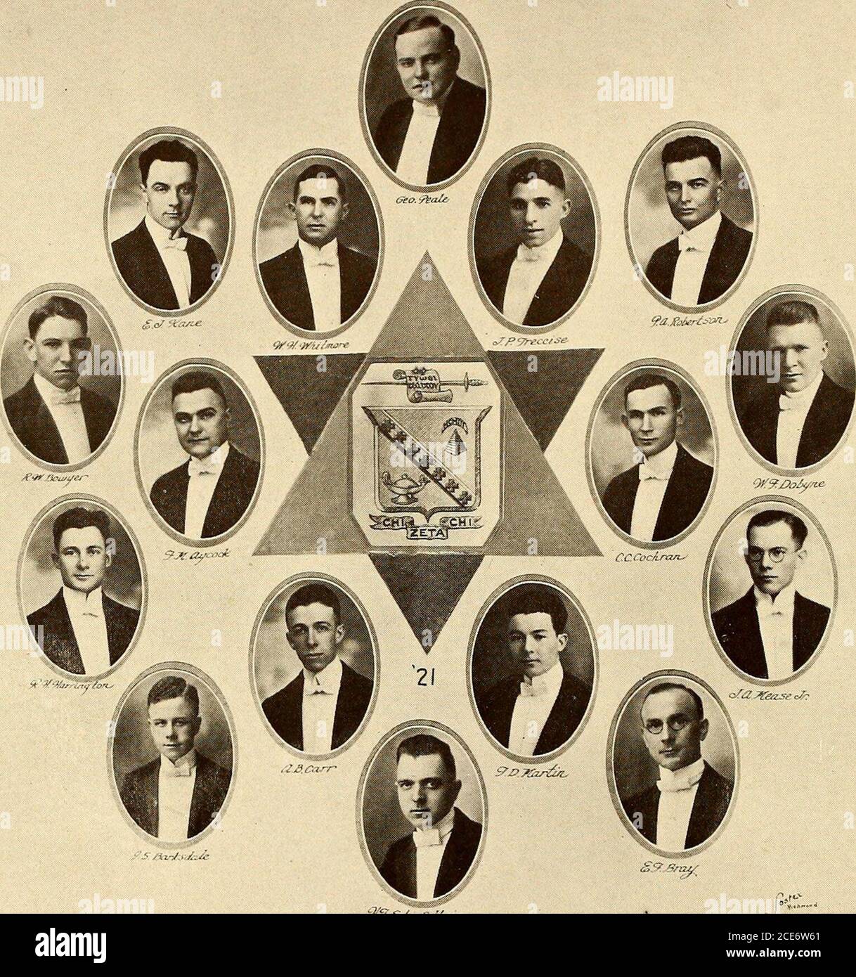 X Ray Ratres In Collegio Class 1021 R R Doss C M Irvin R F Gillespie Class 1922 J K Richardson R F Cline B P Seward C D Noftsinger J E